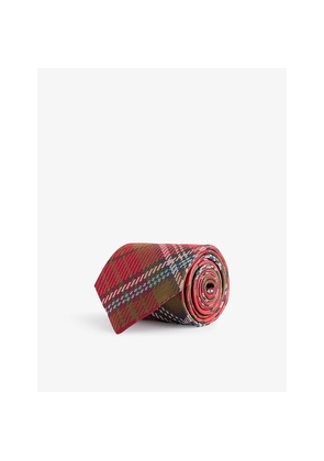 Mens Vivienne Westwood Patterned Silk Tie