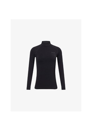 Womens Falke Ergonomic Sport System Maximum Warm Turtleneck Jersey Top