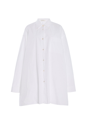 The Row Victoria Cotton Poplin Long Shirt - Moda Operandi