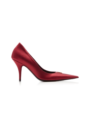 Balenciaga Avenue BB Satin Pumps - Moda Operandi