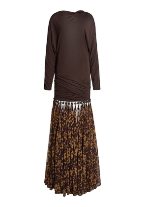 Christopher Esber Tortoiseshell Droplet Jersey Gown - Moda Operandi