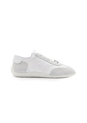 Roger Vivier Viv Suede-Trimmed Canvas Sneakers - Moda Operandi