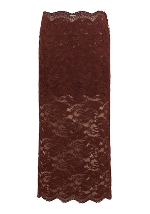 Rabanne Floral Lace Midi Skirt - Moda Operandi