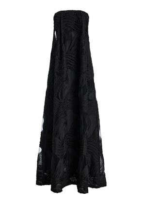 Greta Constantine Elma Ribbon-Embroidered Organza Gown - Moda Operandi