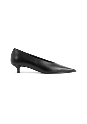 Toteme Sharp Leather Kitten-Heel Pumps - Moda Operandi