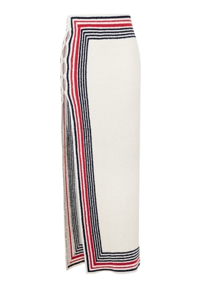 Rabanne Buttoned Cotton-Blend Maxi Skirt - Moda Operandi