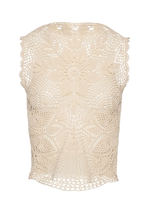 Magda Butrym Crocheted Cotton Top - Moda Operandi