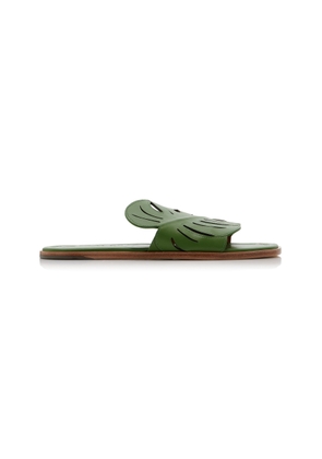 STAUD Palm Leather Sandals - Moda Operandi