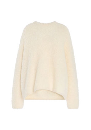 Toteme Boxy Bouclé Knit Alpaca-Wool Top - Moda Operandi