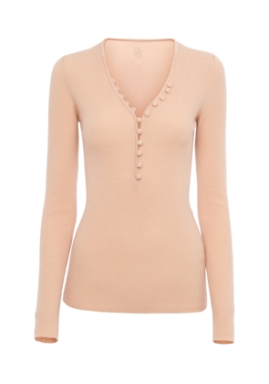Chloé Merino Wool Henley Top - Moda Operandi