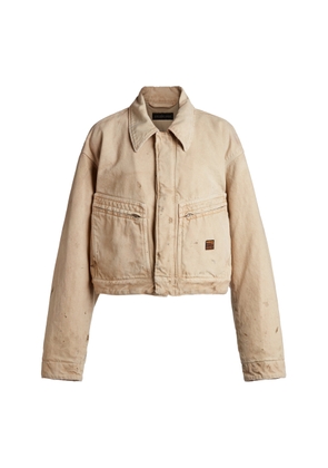 Balenciaga Washed-Cotton Workwear Jacket - Moda Operandi