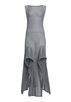 ALAÏA Ladder-Stitched Cotton-Blend Midi Dress - Moda Operandi