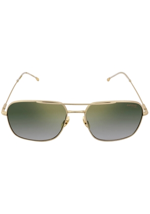 Carrera Green Gradient Gold Mirror Navigator Unisex Sunglasses CARRERA 247/S 0J5G/D6 58