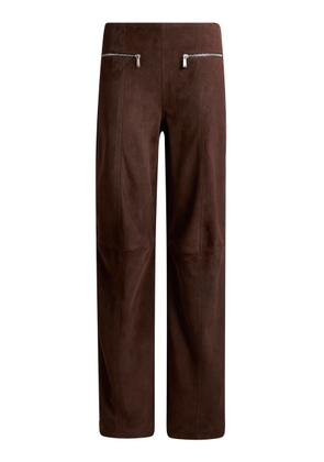 Etro Suede Wide-Leg Pants - Moda Operandi