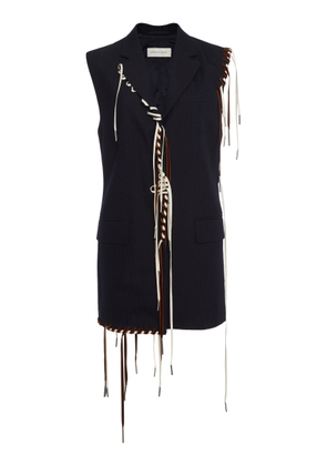 Dries Van Noten Bimbila Whipstitched Wool Vest - Moda Operandi