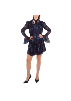 Rotate Ladies Parachute Purple Chiffon Flowy Mini Dress