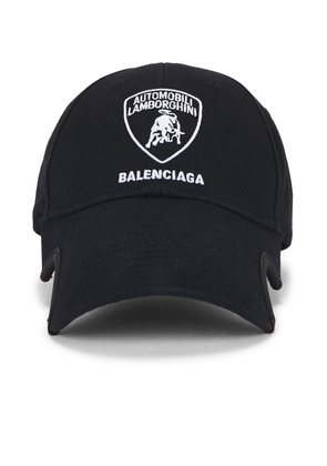 Balenciaga Lamborghini Cap in Black - Black. Size M (also in ).