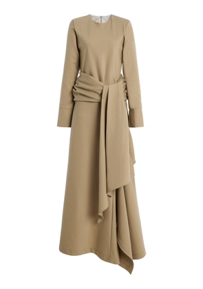 SLOAN Asymmetric Wool Maxi Dress - Moda Operandi