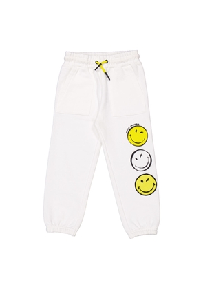 Little Marc Jacobs Girls Smiley Faces Cotton Sweatpants
