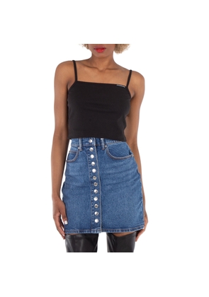 T by Alexander Wang Ribbed-Knit Cotton Cami Top