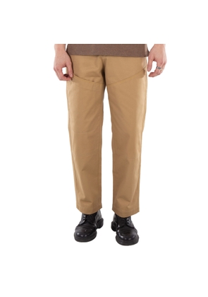 OAMC Mens Beige Shasta Straight-Leg Cotton Trousers