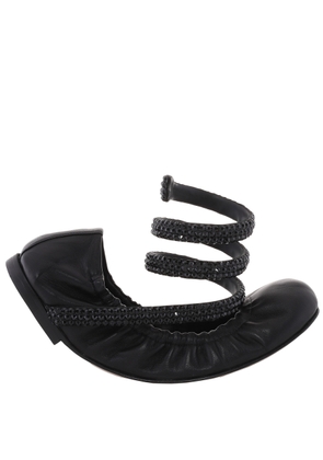 Rene Caovilla Cleo 10 Crystal Ballerinas