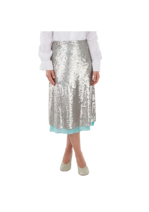 Fendi High Waist Sequins Skirt