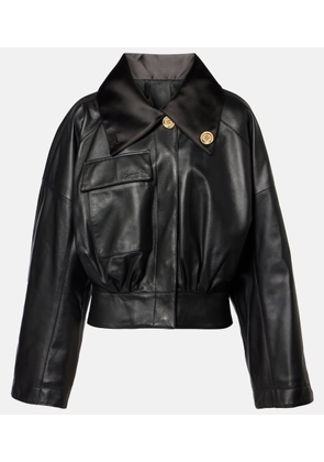 Givenchy Cropped leather jacket