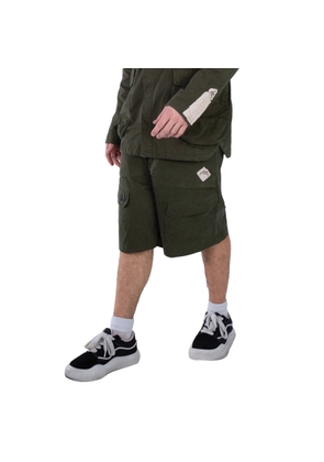 A Cold Wall Ando Cotton Cargo Shorts In Dark Olive