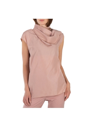 Tibi Toffee Nylon Sleeveless Cocoon Top