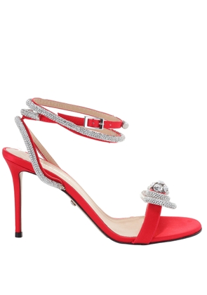 Mach & Mach Double Bow Crystal Sandals