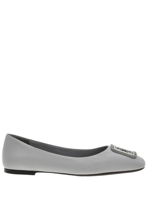 Tory Burch Georgia Pave Leather Ballet Flats