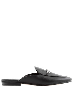 Michael Kors Black Tiffanie Leather Flat Mules