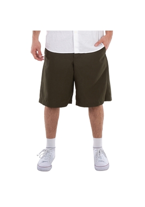 OAMC Mens Forest Wide-Leg Bermuda Vapor Shorts
