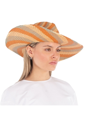 Van Palma Terra Beige Ema Straw Large Brim Hat