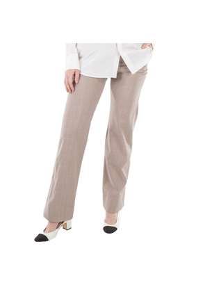 Fendi Pinstripe Flare Flannel Pants