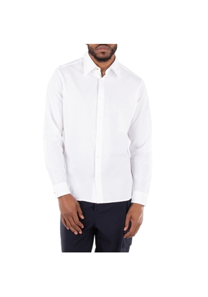 Dunhill Jersey Pique Long Sleeve Cotton Shirt