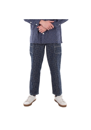 Kenzo Applique Logo Straight Leg Pants