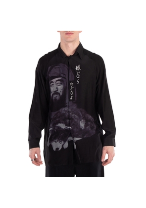Yohji Yamamoto Oversized Silk Shirt