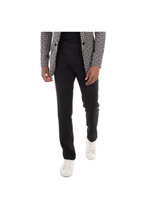 Ami Paris Mens Black Cigarette Tapered Trousers