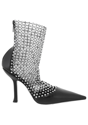 Rene Caovilla Galaxia Crystal Mesh Ankle Boots