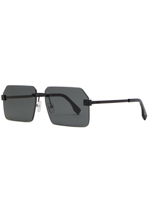 Fendi Rectangle-frame Sunglasses - Grey - One Size