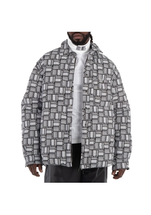 Vtmnts Barcode Monogram Puffer Shirt