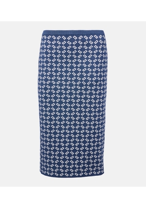 Givenchy Monogram 72 jacquard midi skirt