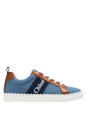 Chloe Kids Denim Logo Lauren Sneakers