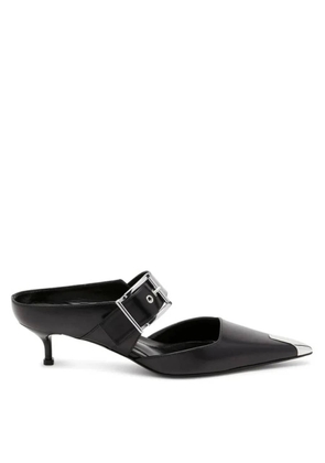 Alexander Mcqueen Punk Buckle Pointed-Toe Mules