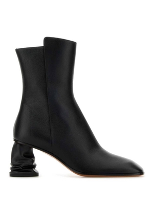 Alexander Mcqueen Ladies Black Crush Ankle Boots