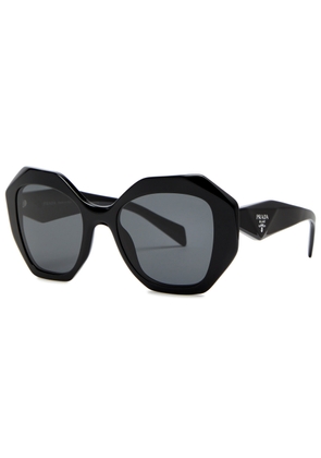 Prada Oversized Sunglasses - Black - One Size