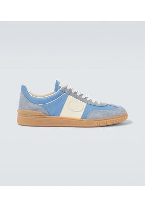 Valentino Garavani Upvillage suede-trimmed leather sneakers