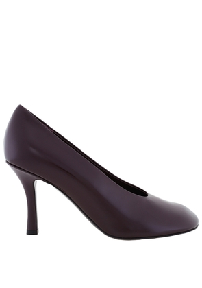 Burberry Glossy Leather Baby Pumps